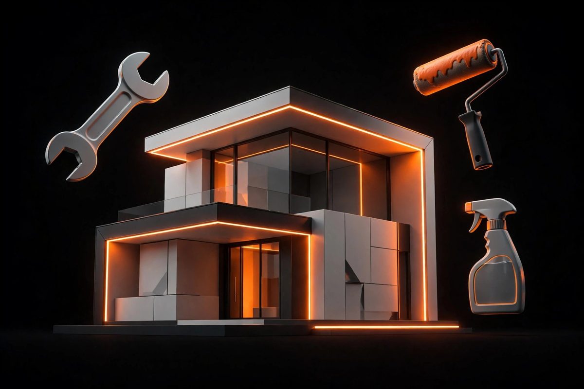 Home Services — premium 3D