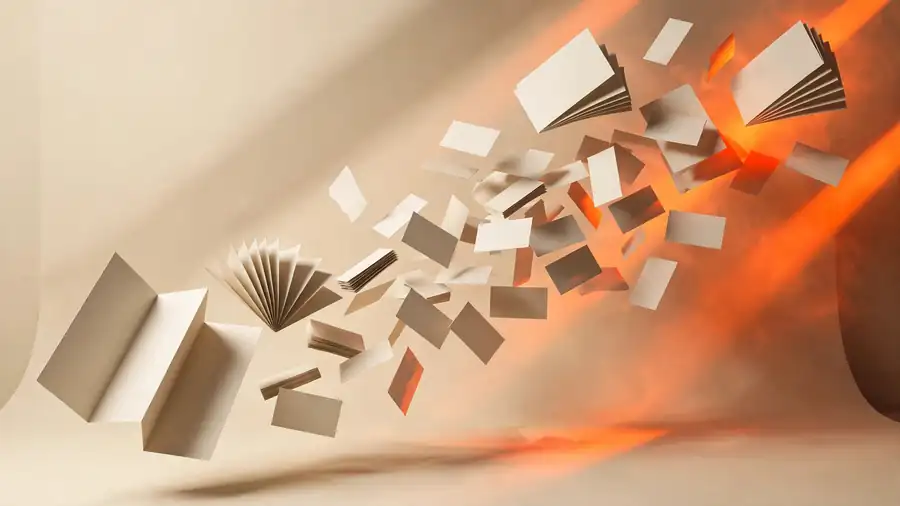 Printed materials floating